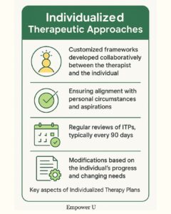 infographic showing 4 steps to individualized therapeutic approaches